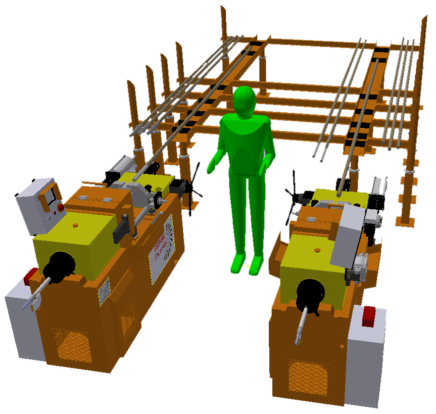 Filettatrice F60 Layout 3D